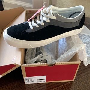 New Vans bold Ni - ultracush insole suede - black, grey, dark grey